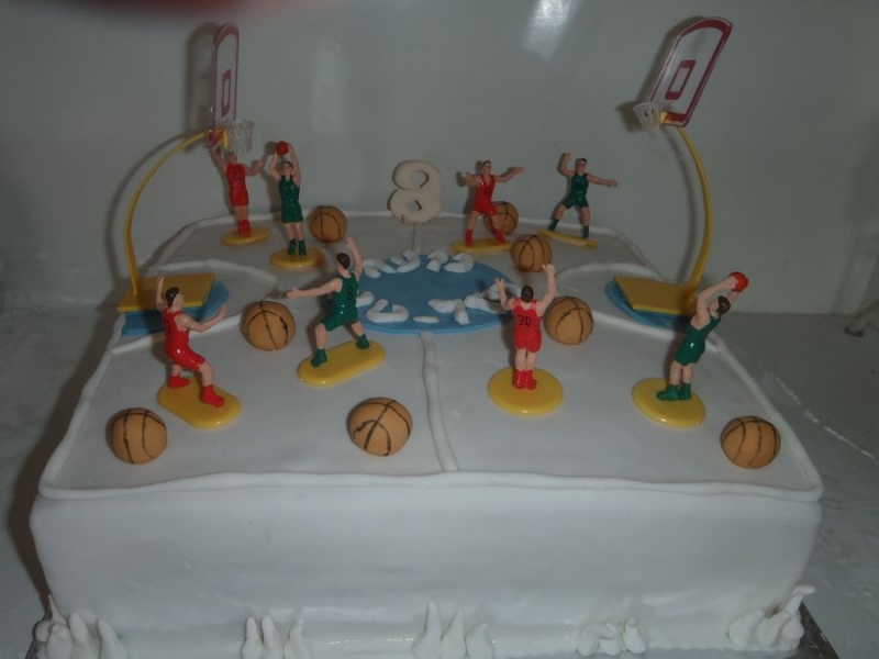 עוגה ליום הולדת בנים מגרש כדורסל