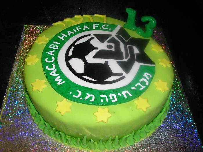 עוגה ליום הולדת כדורגל מכבי חיפה