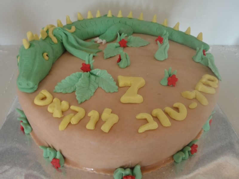עוגה ליום הולדת תנין