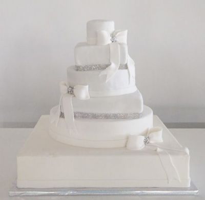 עוגת חתונה 6 קומות בגודל 60 על 60