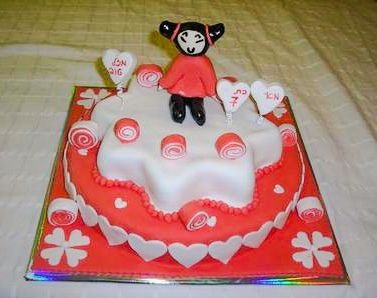 עוגת יום הולדת בנות פוקה