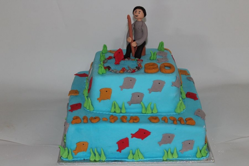 עוגת יום הולדת דייג