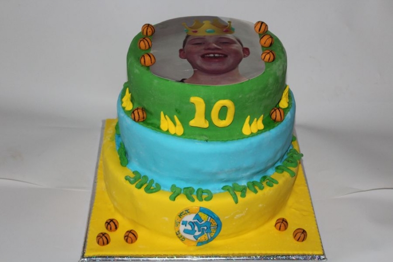 עוגת יום הולדת הדפסה לאסף המלך
