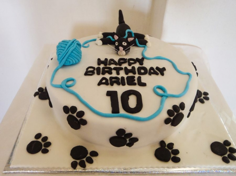 עוגת יום הולדת חתול