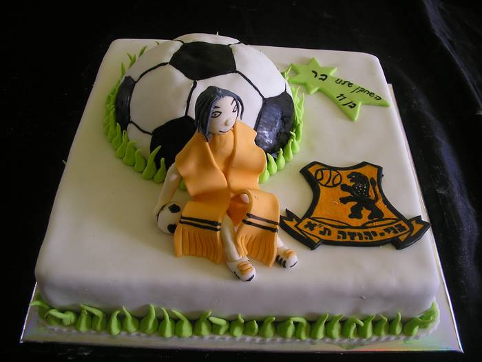 עוגת יום הולדת כדור כדורגל בני יהודה תל אביב