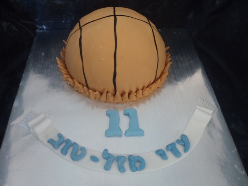 עוגת יום הולדת כדורסל