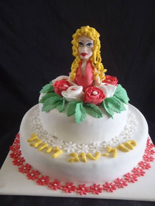 עוגת יום הולדת לבת נערת הפרחים