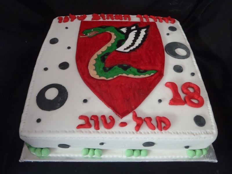 עוגת יום הולדת לוגו של נחש