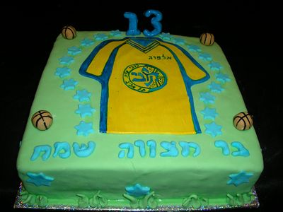 עוגת יום הולדת מכבי תל אביב כדורסל