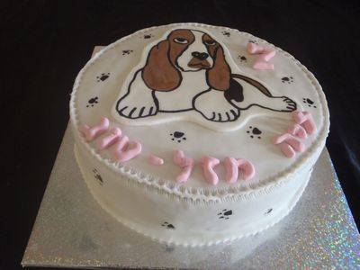 עוגת יום הולדת מעוצבת כלב