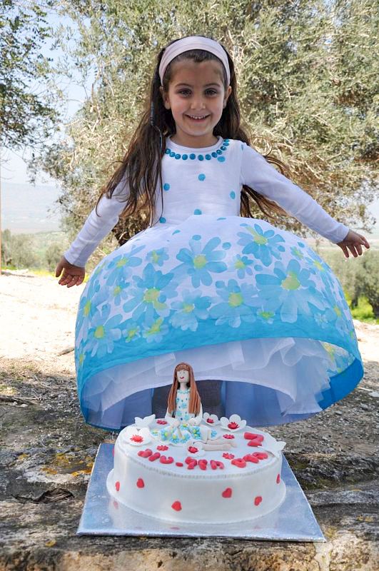 עוגת יום הולדת נערת הפרחים להדס